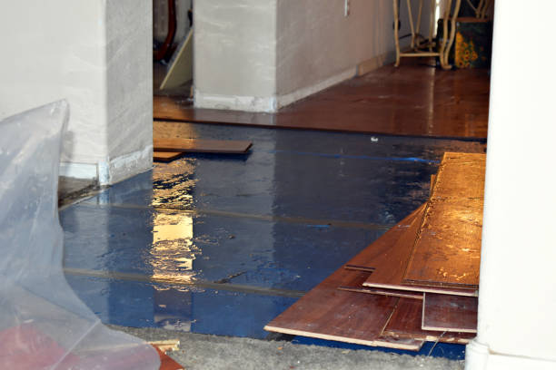 Professional Flood Cleanup technician working in Hazlet, NJ